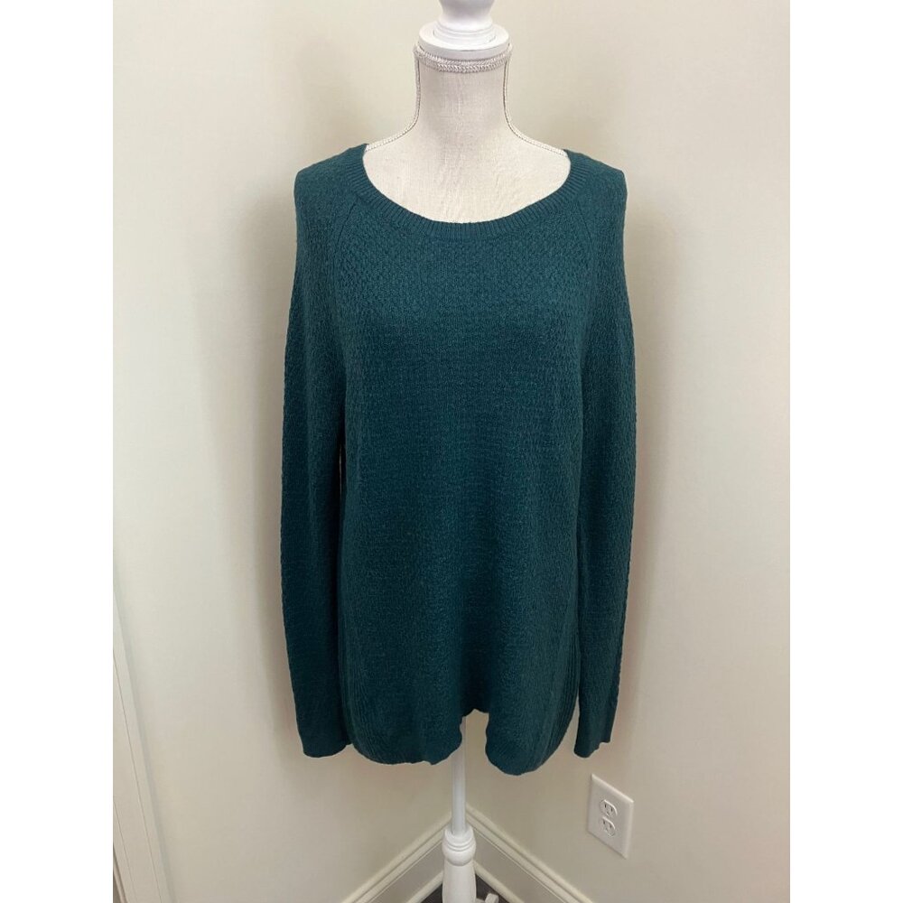 Ann Taylor LOFT Green Long Sleeve Sweater Size Large
